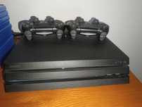 PS4 Pro 1TB - Ótimo estado + 3 comandos  + jogos