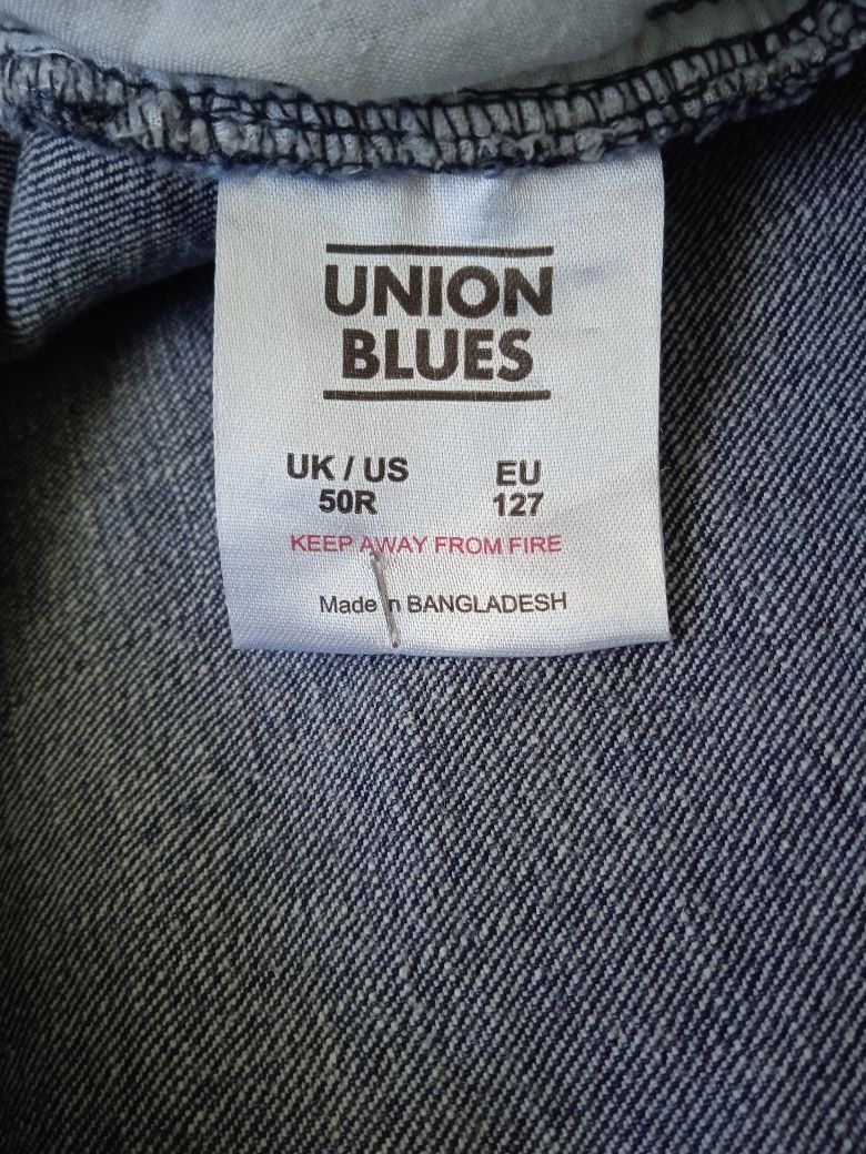 Мужские Джинсы Union Blues W50R L33 Большой размер