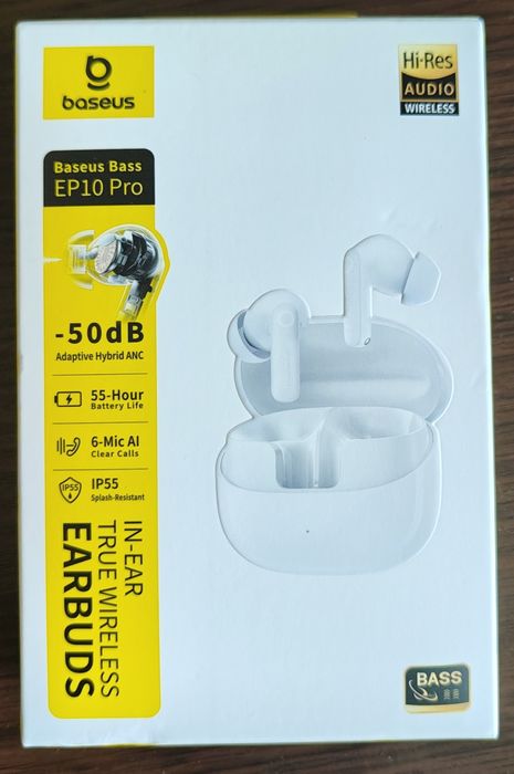 Бездротові навушники Baseus EP10 Pro, ANC, LDAC, IP55, Black