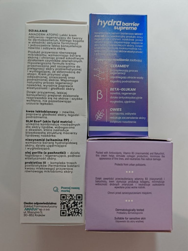 Nowy zestaw kosmetyków krem serum Amaderm Stars from the Stars
