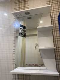 Навісна шафа в ванну  (тумба) з дзеркалом