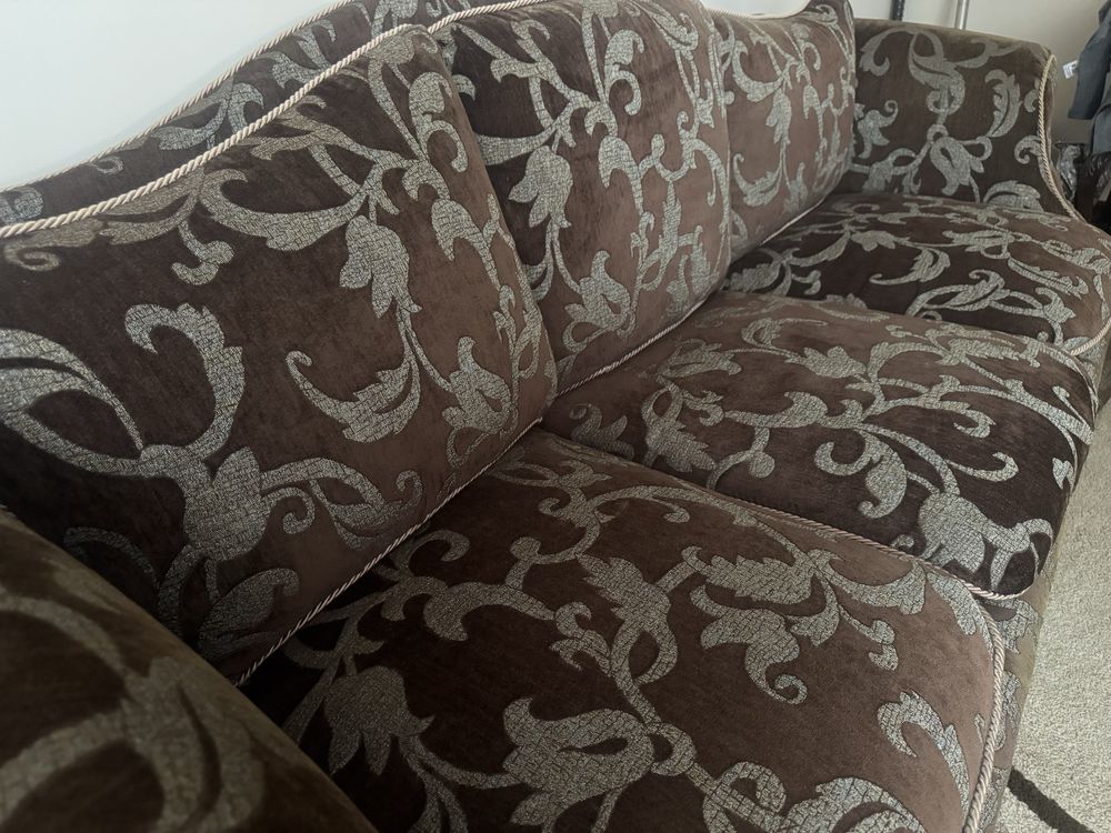 Sofa kanapa trzyosobowa glamour śliczna bardzo dobry stan