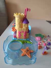 2 zestawy Polly pocket akwarium plus Polly pocket zestaw piłkarski