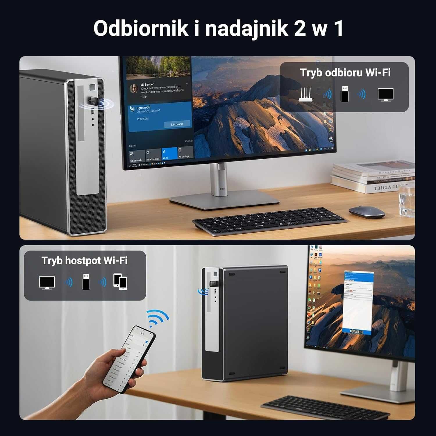 Adapter WLAN UGREEN AX900 WiFi 6