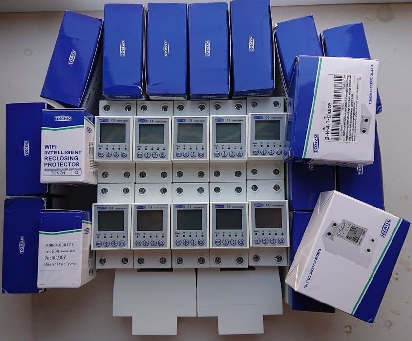 Реле напруги TOMZN з монiторiнгом, розумний автомат 63А, WI-FI