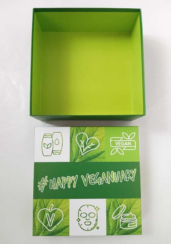 Pudełko ozdobne na prezent box wzór nr 21 zielone