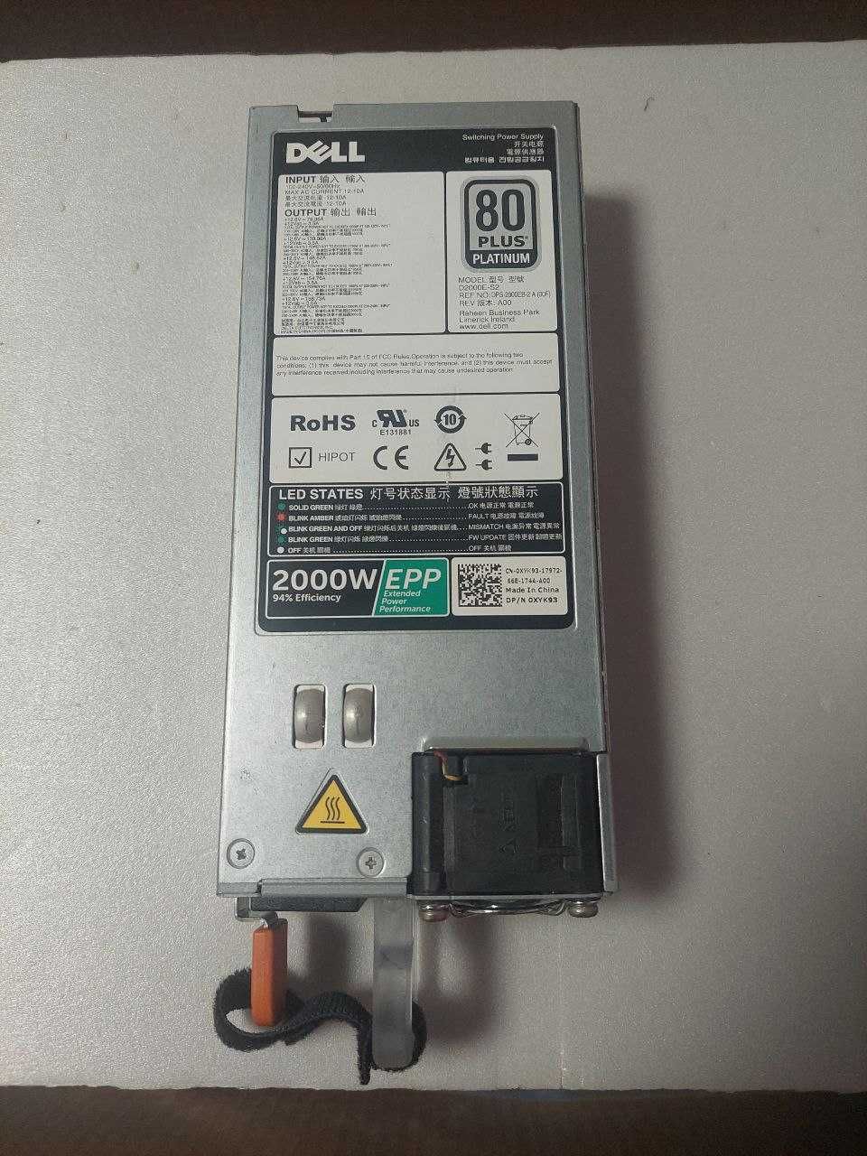 Серверный блок питания Dell D2000 2000w