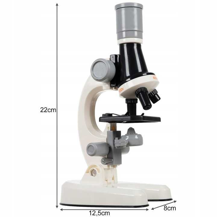Mikroskop edukacyjny dla dzieci optyczny zbliżenie prezent mikołajki