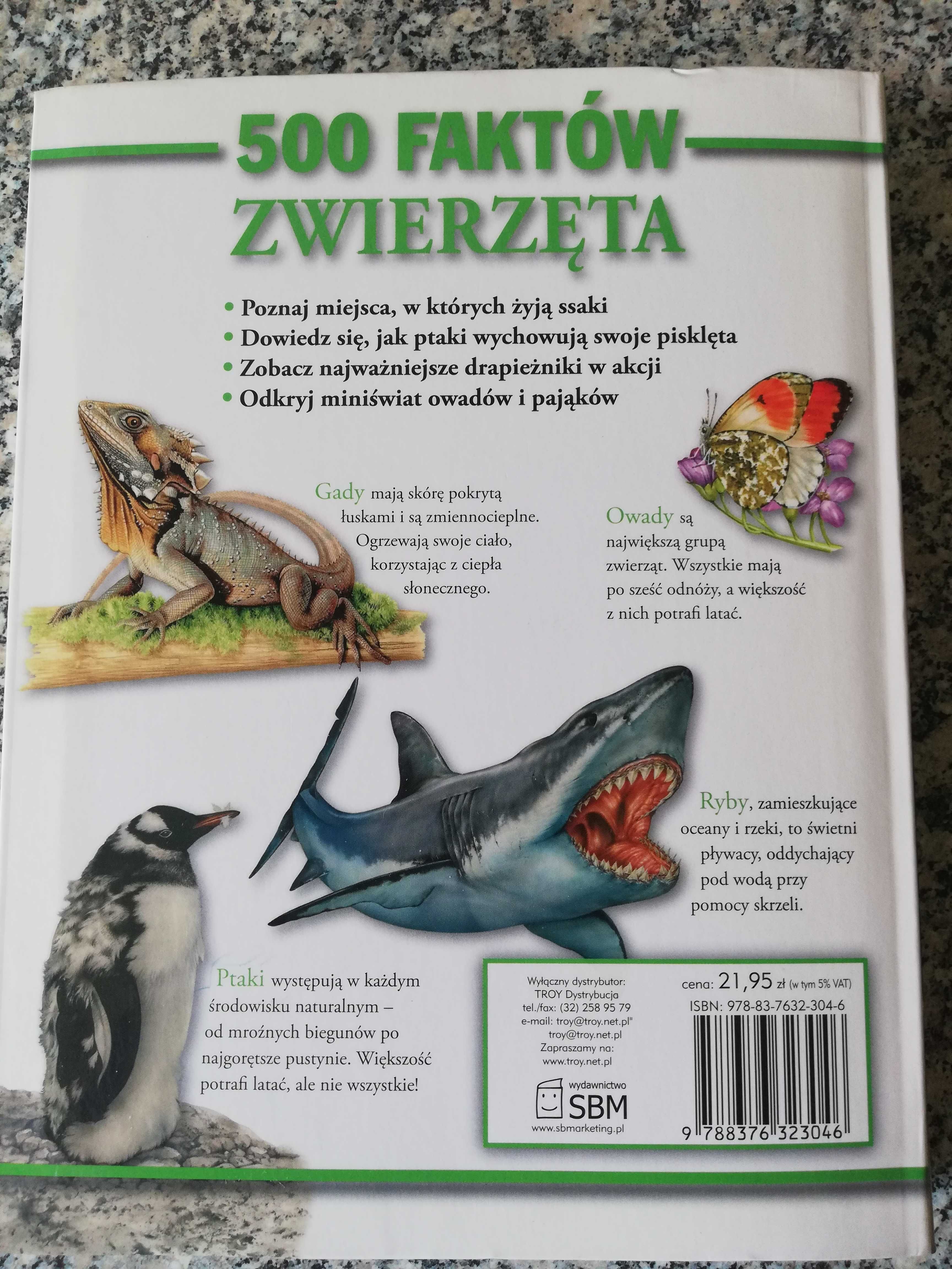 500 faktów o zwierzętach - ssaki, ptaki i inne - wydanie I - 2011 rok