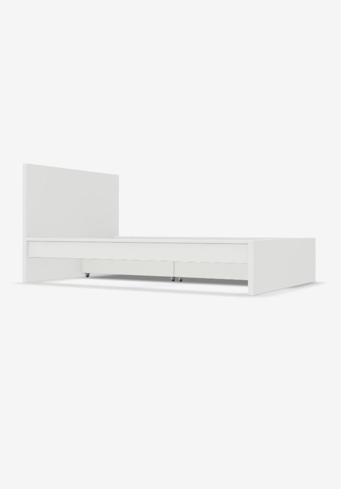 Cama IKEA branca, MALM como nova com estrado e colchão incluído