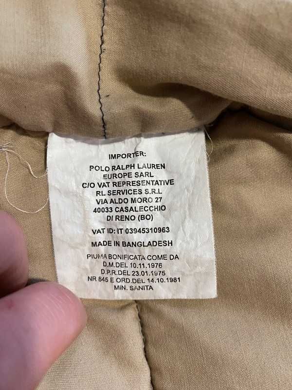 Vintage kurtka Polo Ralph Lauren XSS granatowy down Jacket old money