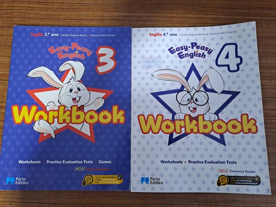 Livros de actividade Easy Peasy 3 e 4