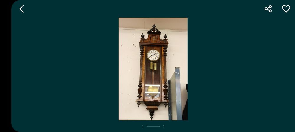 Zegar linkowy Gustav Becker H 134 cm