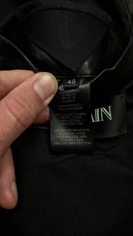 Шкіряна куртка люксового бренду Balmain роз.48 s-m оригінал