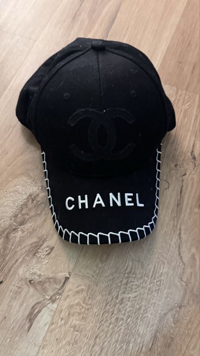 Czapka z daszkiem cc chane l nowa prada czarna haft baseball