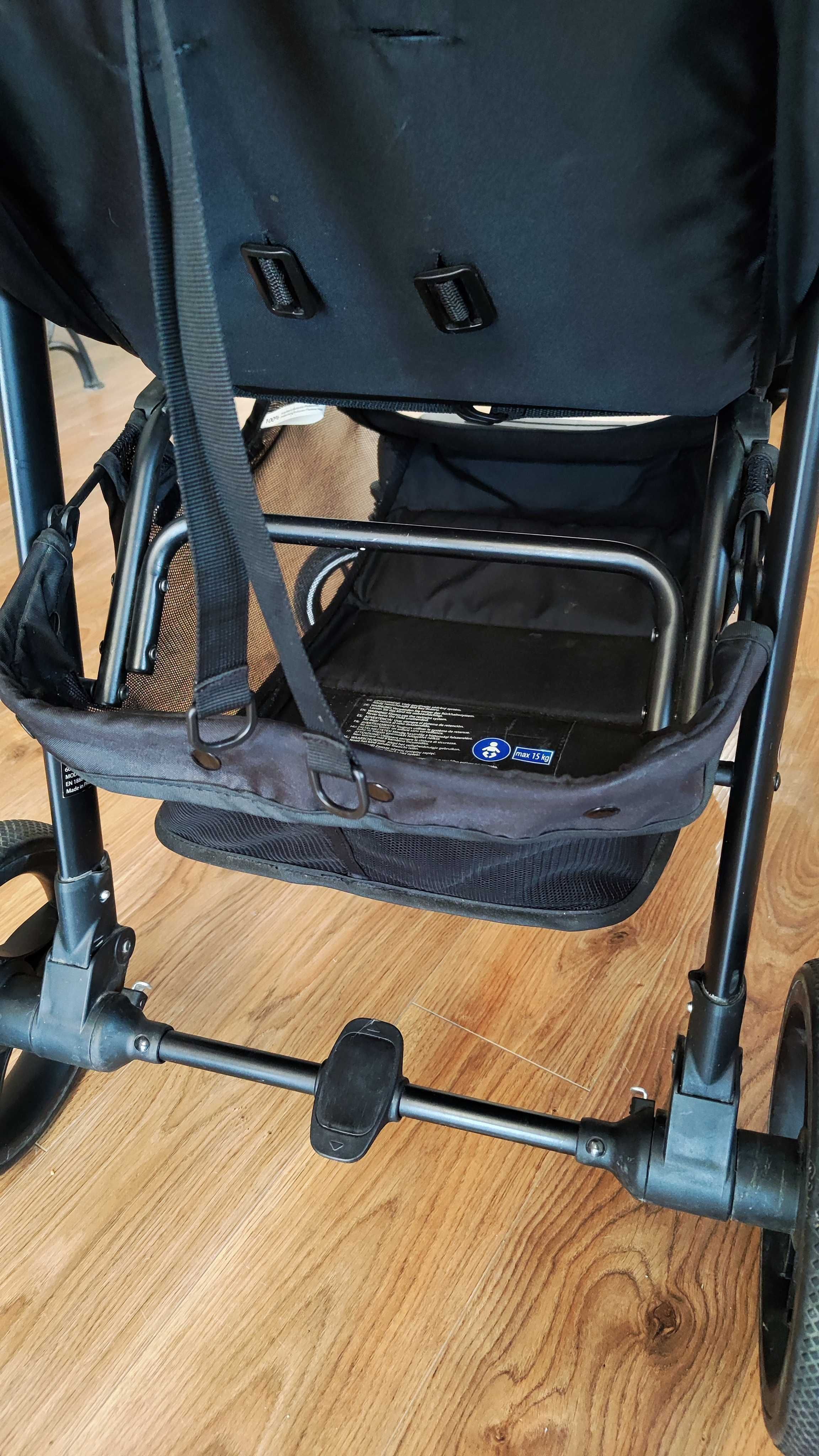 Kinderkraft wózek spacerowy GRANDE LX czarny