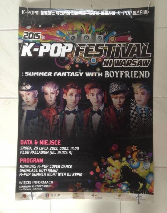 Plakat K-POP Boyfriend jak BTS g-dragon 2ne1 big bang shinee