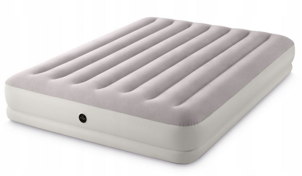 Materac Dmuchany Dwuosobowy + Pompka Łóżko do Spania 202x152 cm INTEX