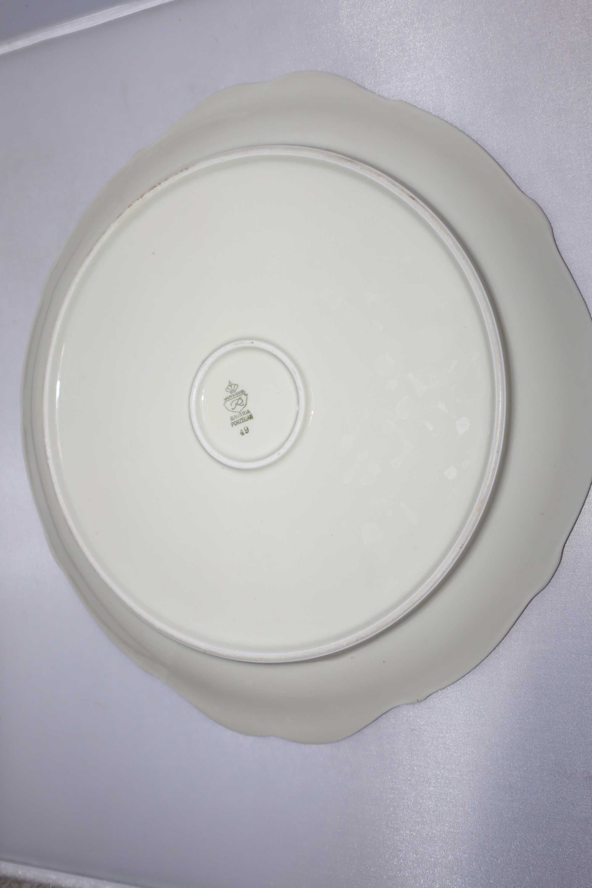 Patera porcelana BAVARIA ECRU DEKOR KWIATOWY lata 50-te XX W b012730