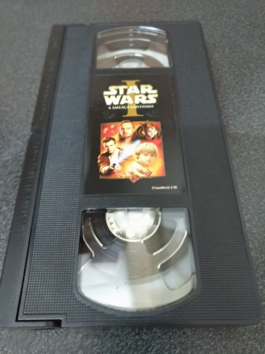 Cassete VHS Star Wars 1 - A Ameaça Fantasma