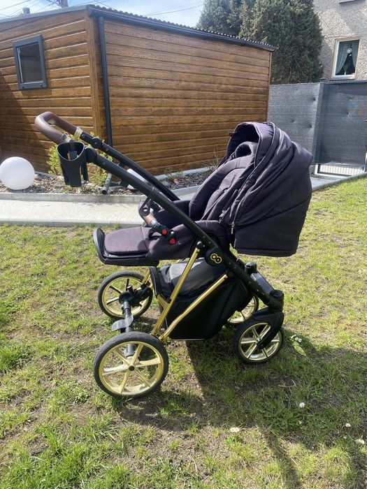 Wózek 3w1 musse babyactive złoty czarny