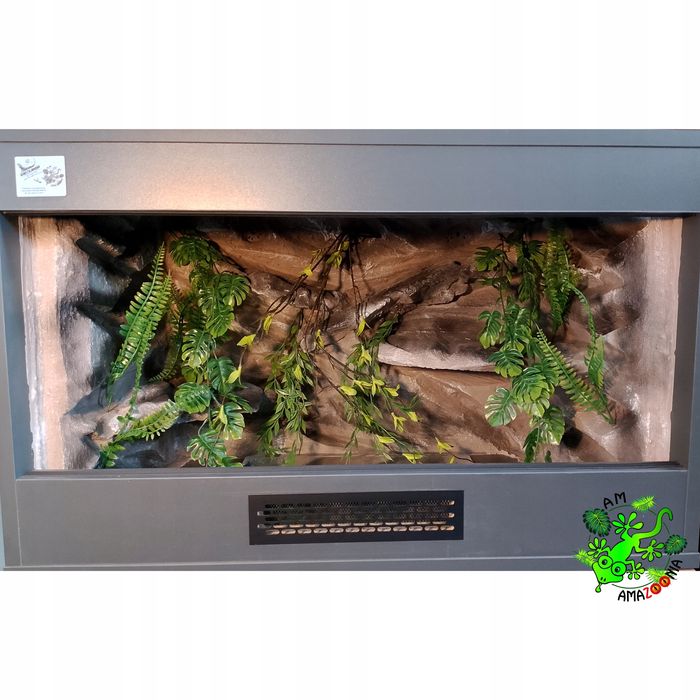 Terrarium z płyty meblowej antracyt ze ścianką piaskową 100x50x50 ŁÓDŹ