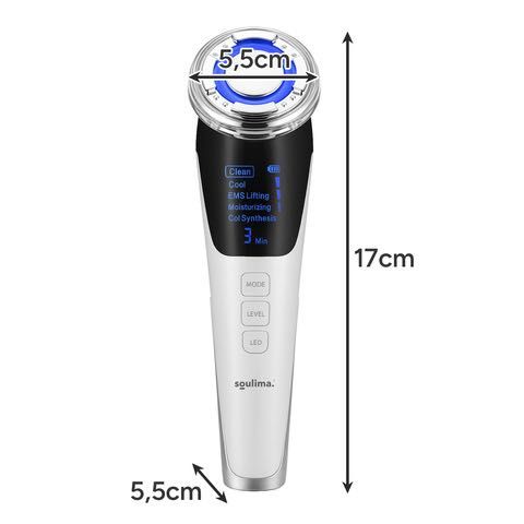 SOULIMA Massajador Facial 5 em 1 – Mesoterapia Sem Agulhas