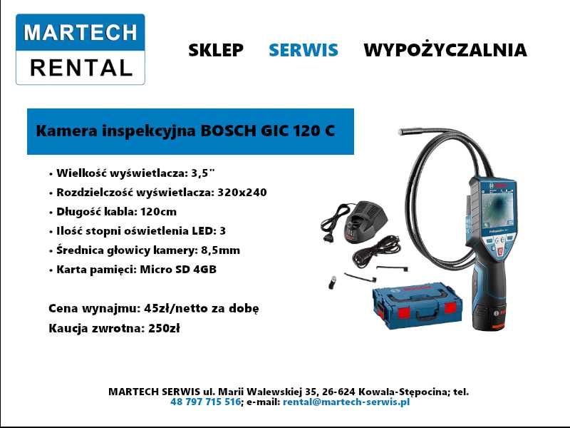 Kamera inspekcyjna BOSCH GIC 120 C - wynajem - wypożyczalnia