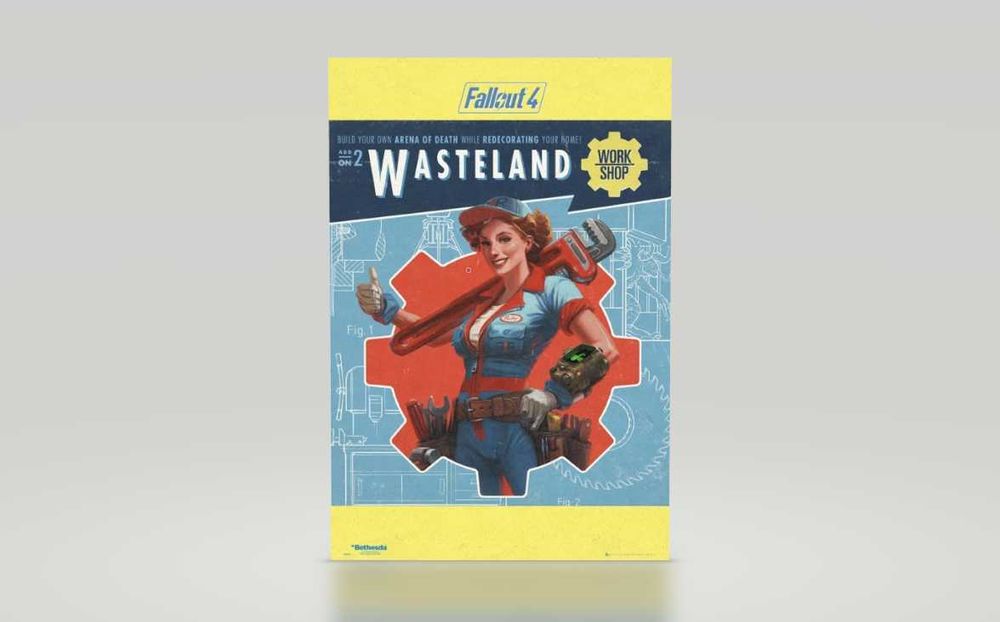 Fallout 4 Wasteland Plakat gamingowy 61x91,5 cm