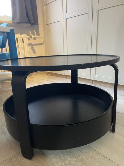 Stolik kawowy ikea borgeby 70 cm czarny
