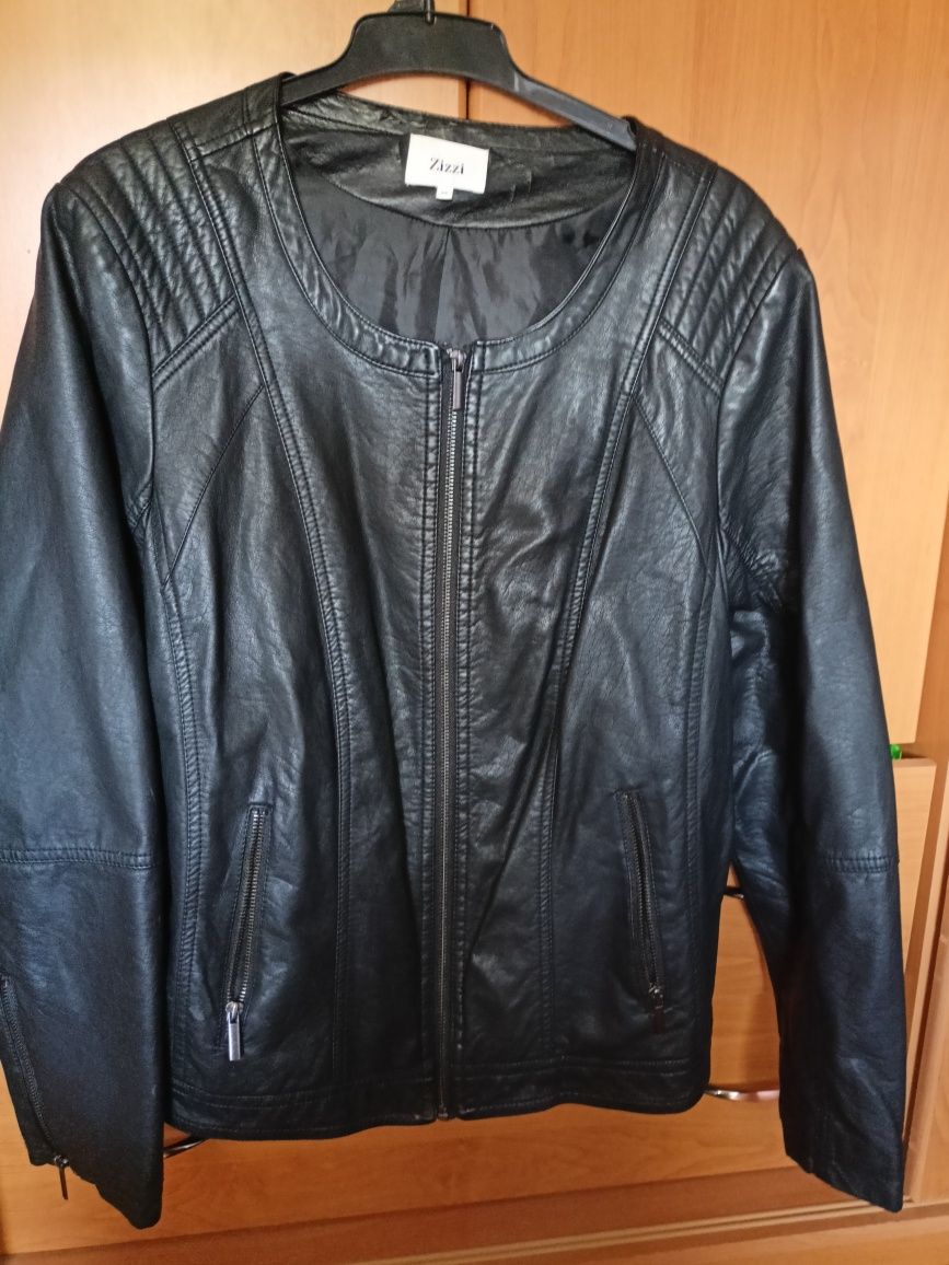 Kurtka skórzana z ekologicznej skóry L-XL