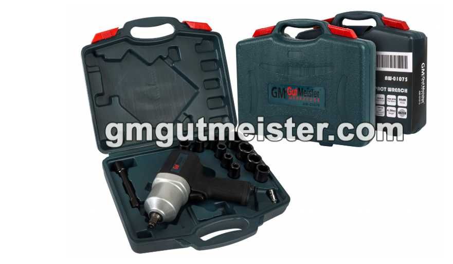 Ключ (Гайковерт) Пневматичний  GUT MEISTER 1/2" 1000 NM 7500 ОБ/ХВ