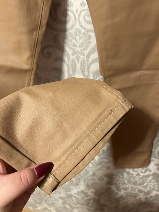 Spodnie woskowane karmel 48