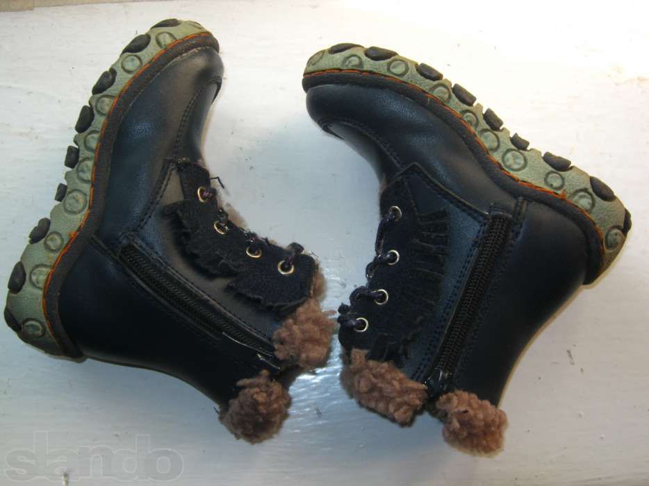 Зимние ботинки Buddy Dog р.24, натуральная кожа, отличное состояние