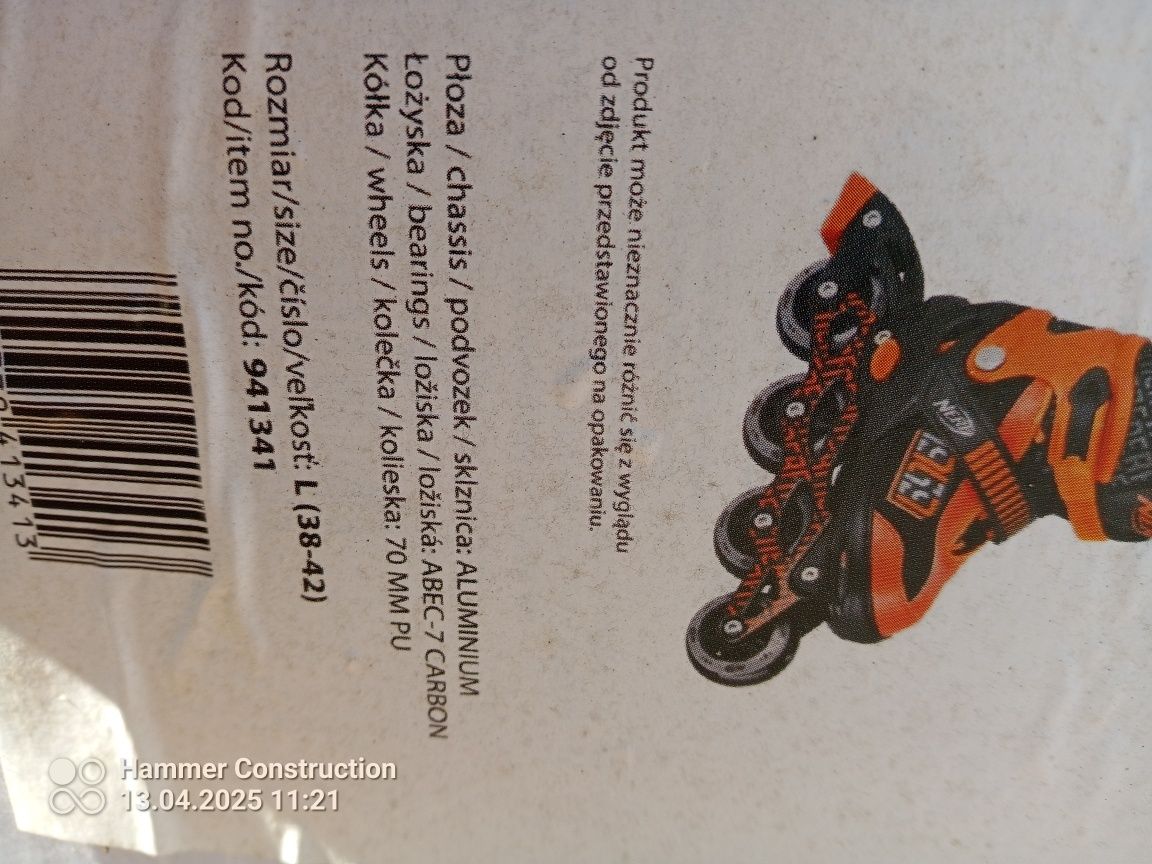 rolki NERF nowe 38 do 42