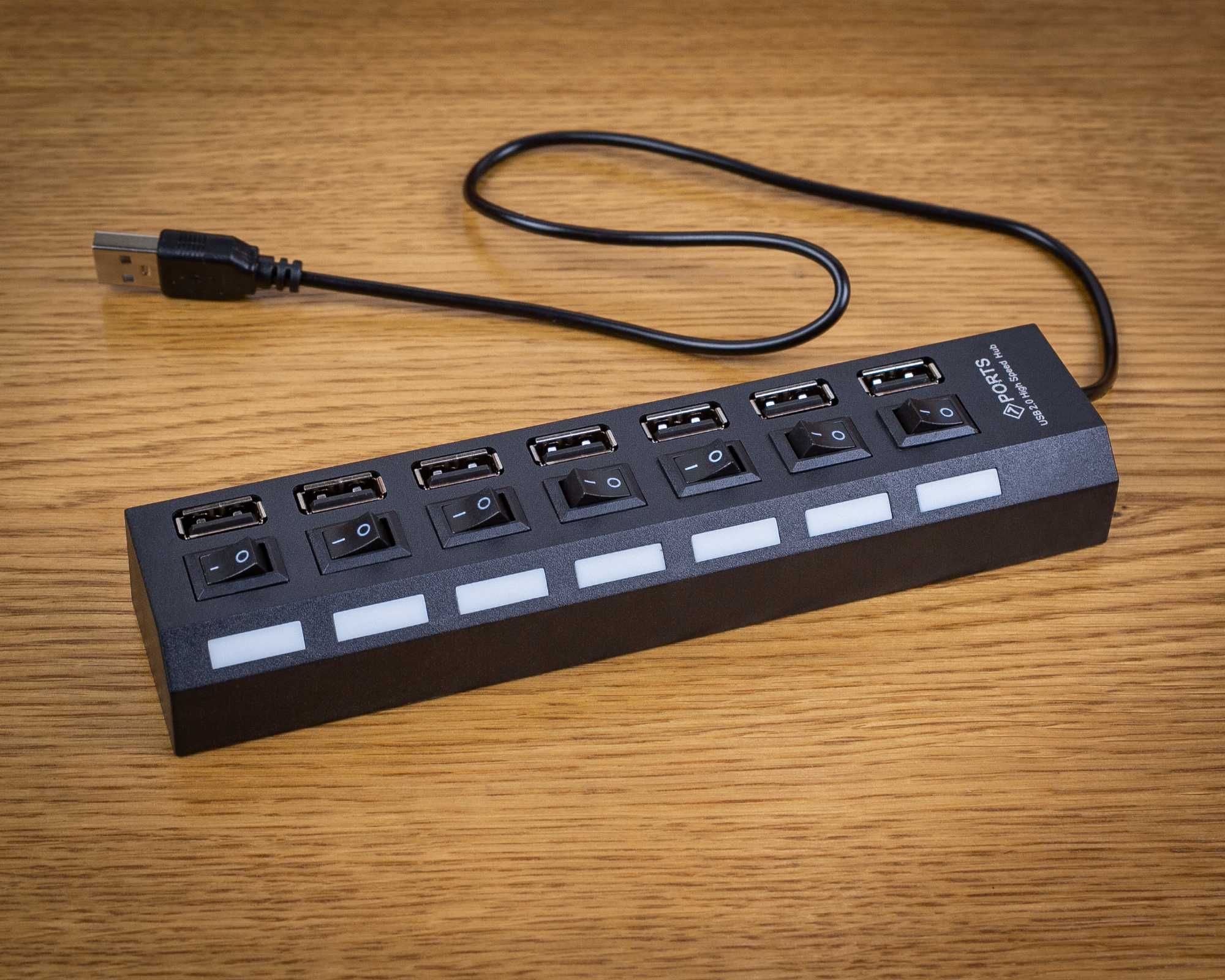 USB HUB Hi-speed адаптер на 7 портів 2.0