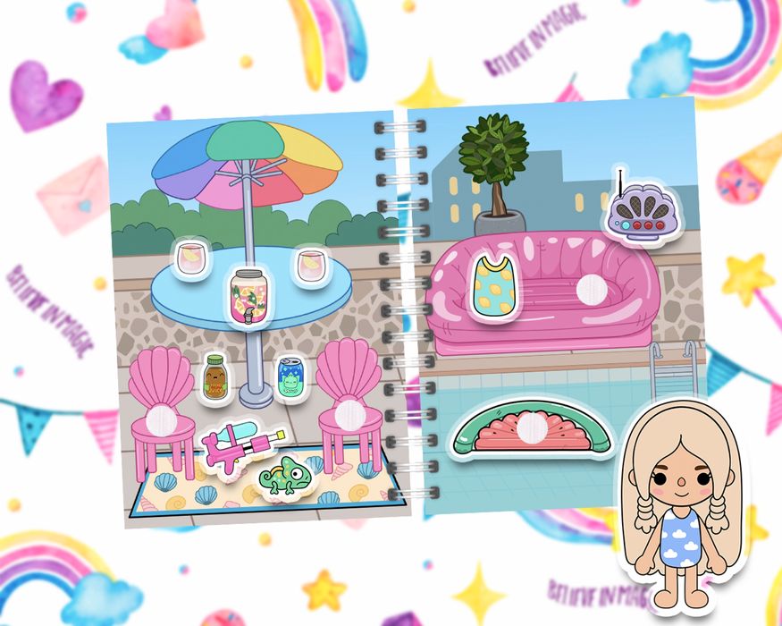 Toca boca neon, koleżanki. Avatar world, labubu, hunters, gry na rzepy