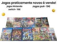 Jogos Playstation e Nintendo Switch