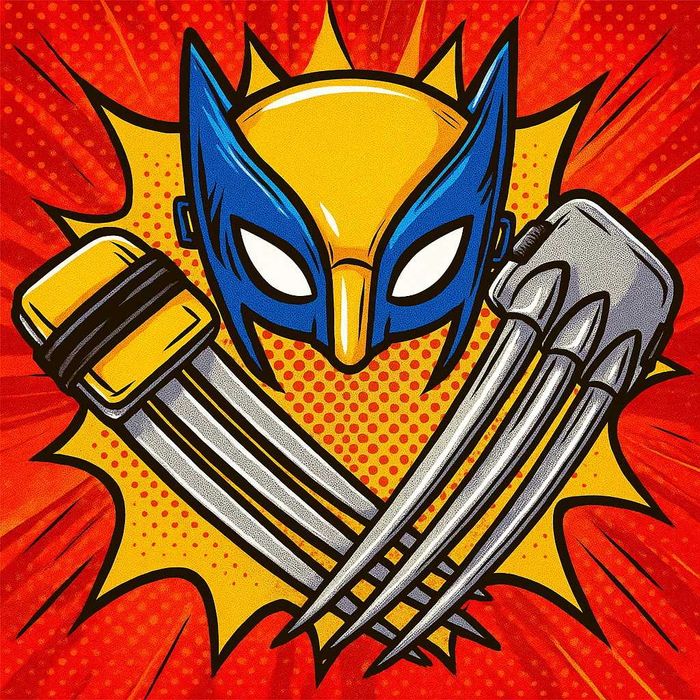 Дитячий карнавальний костюм (маска + кігті / пазурі / леза) Росомахи