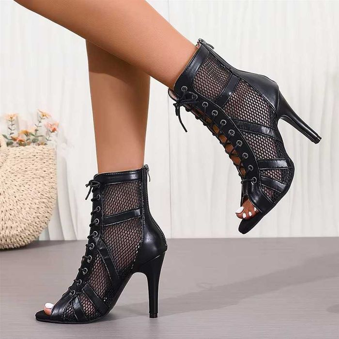 Skorzane Buty do tańca High Heels r.40