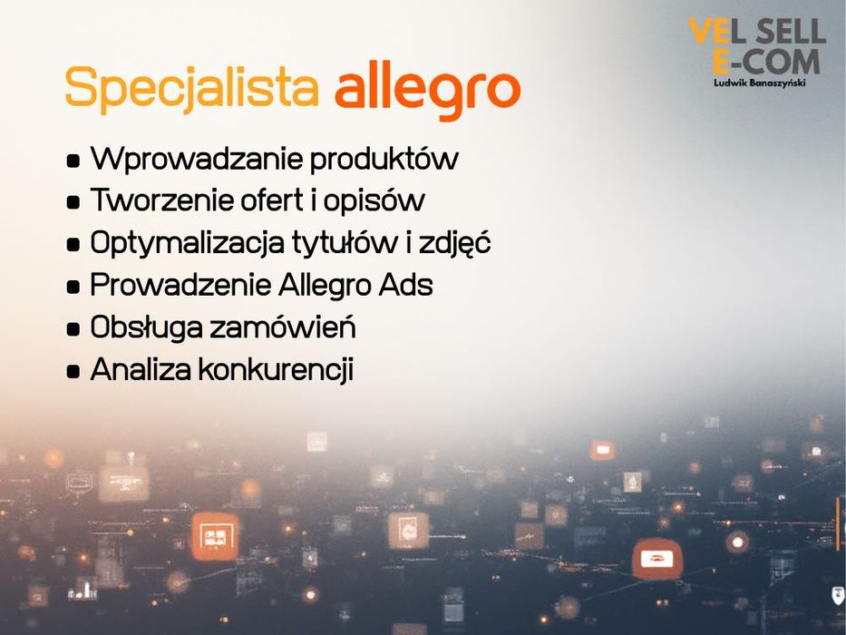 Specjalista Allegro – prowadzenie sprzedaży, Ads, optymalizacja ofert