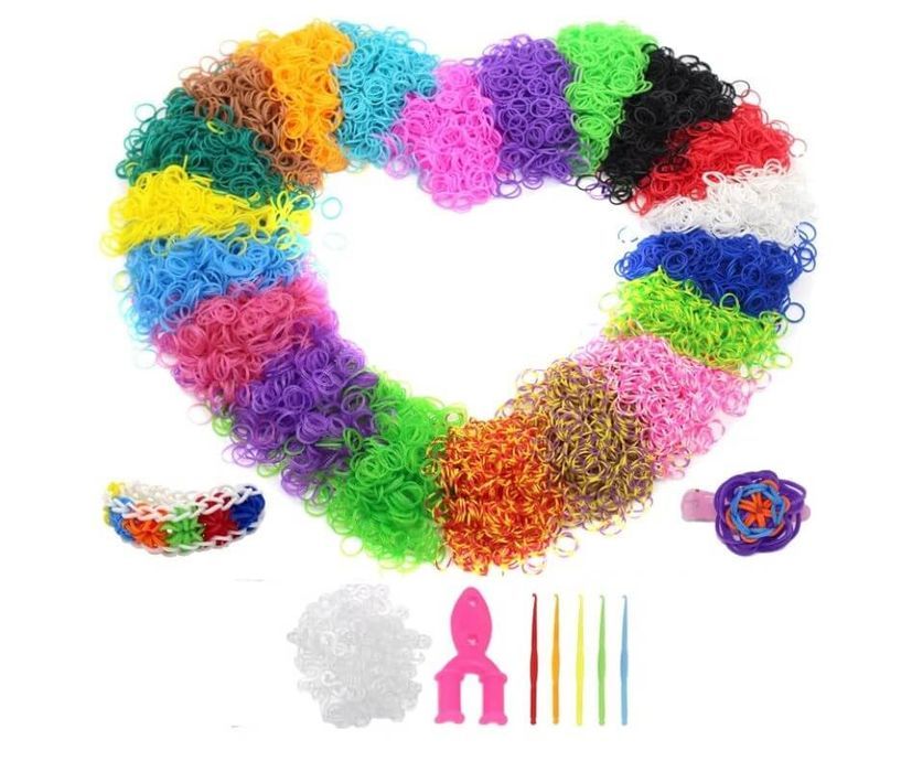 Zestaw do Robienia Bransoletek z Gumek LOOM BANDS 200 szt + Akcesoria
