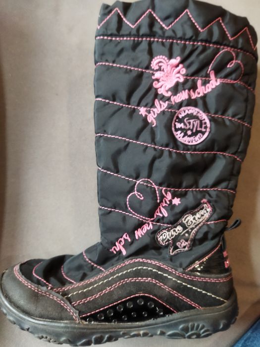 Kozaki dziecięce 18, 5 cm na zamek