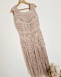 Vestido trapilho macrame