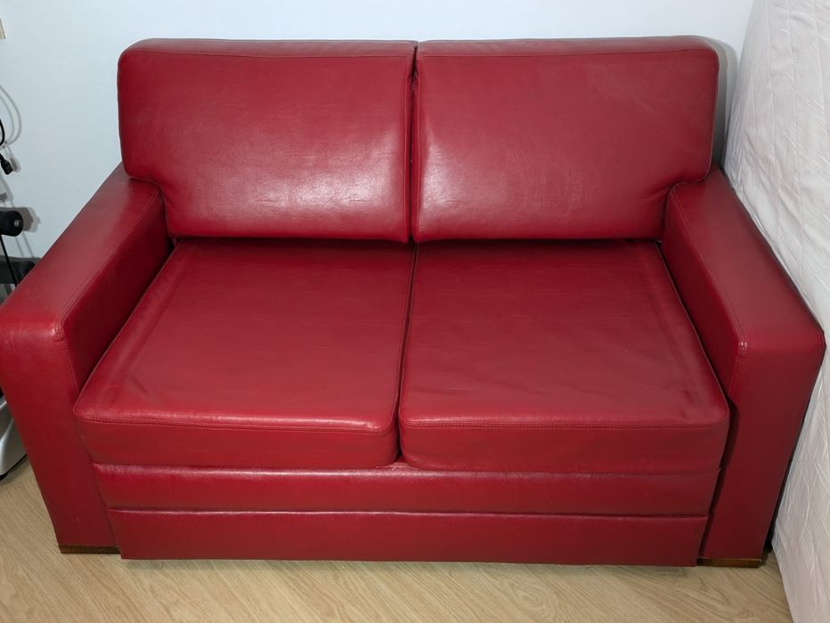 Kanapa dwuosobowa ekoskóra