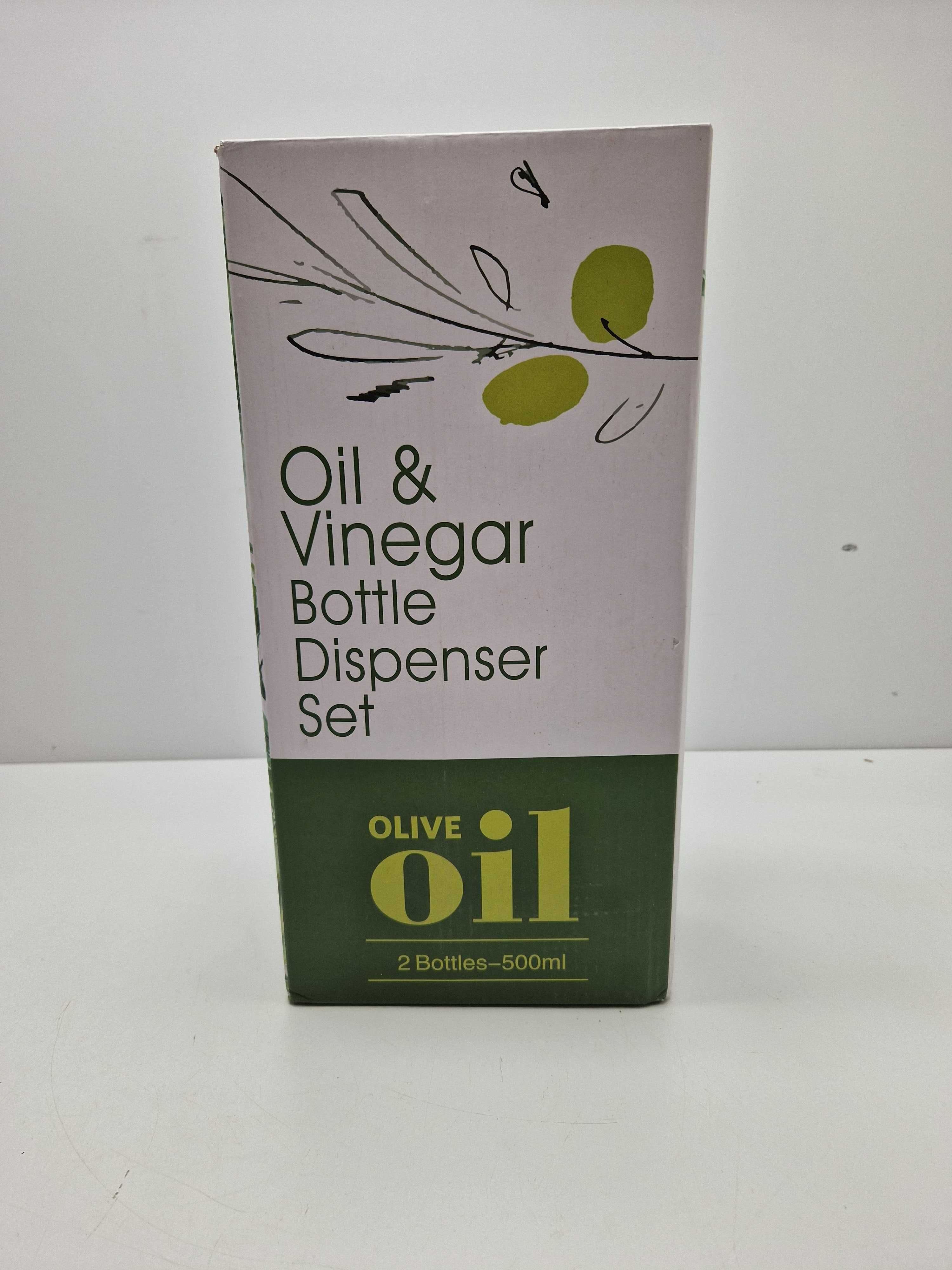 Gvolatee szklane pojemniki na olej 2 x 500ml dozownik na ocet oliwe