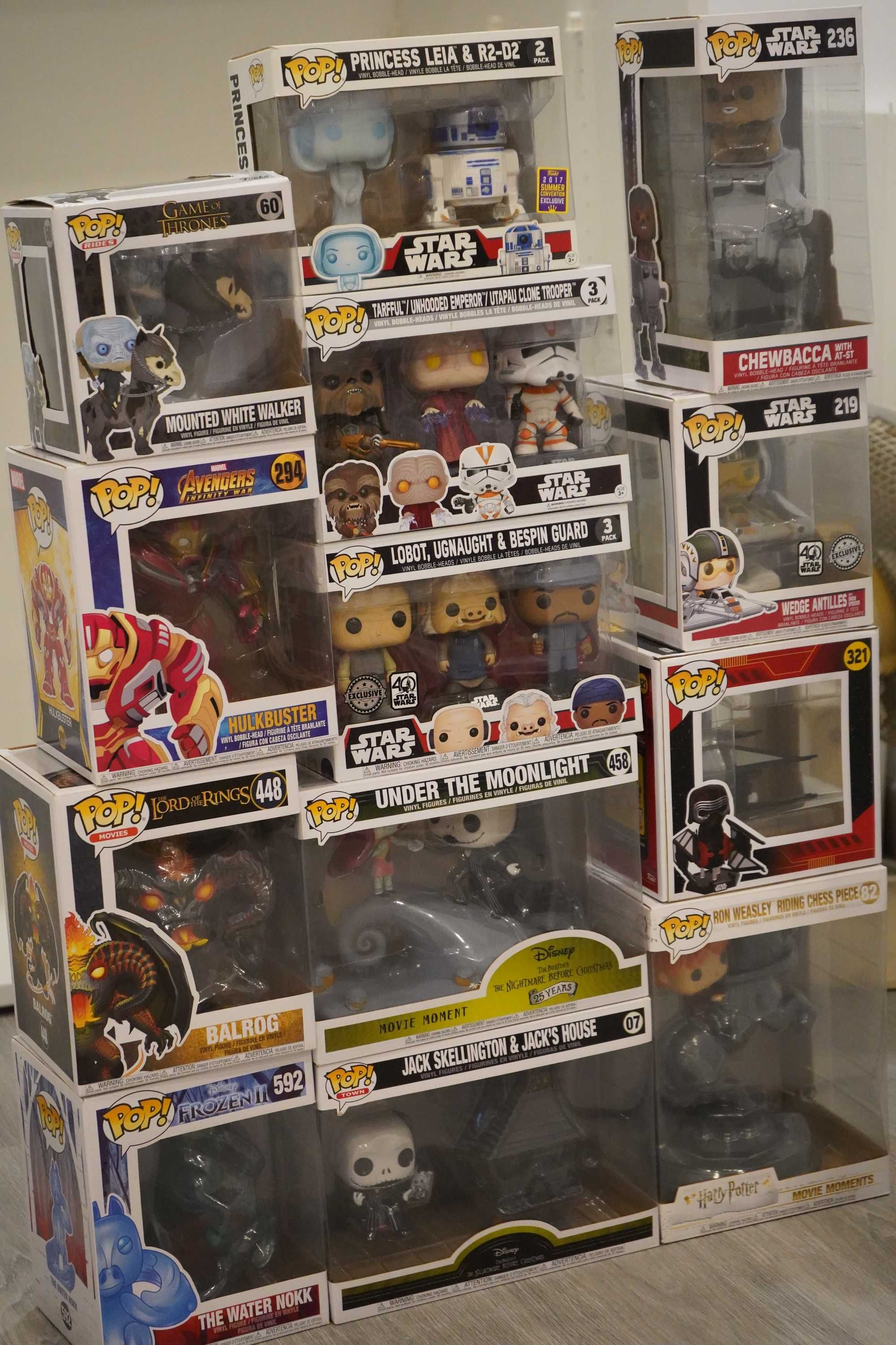 Funko Pop! +200 (Star Wars, Harry Potter, Disney, Marvel, DC, etc.)