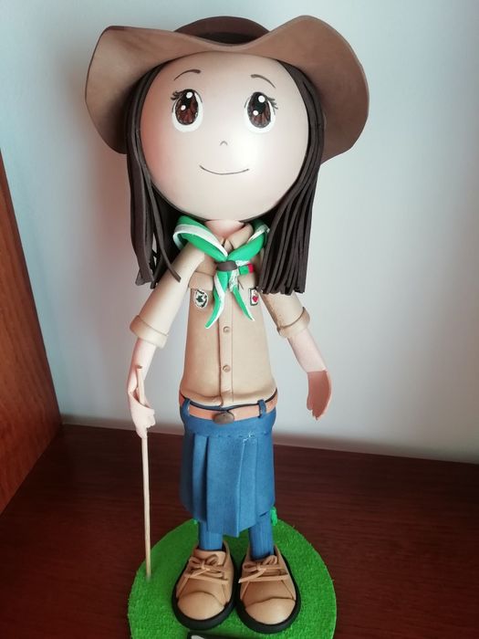 Boneca Escuteira, Exploradores, em EVA [25 cm]