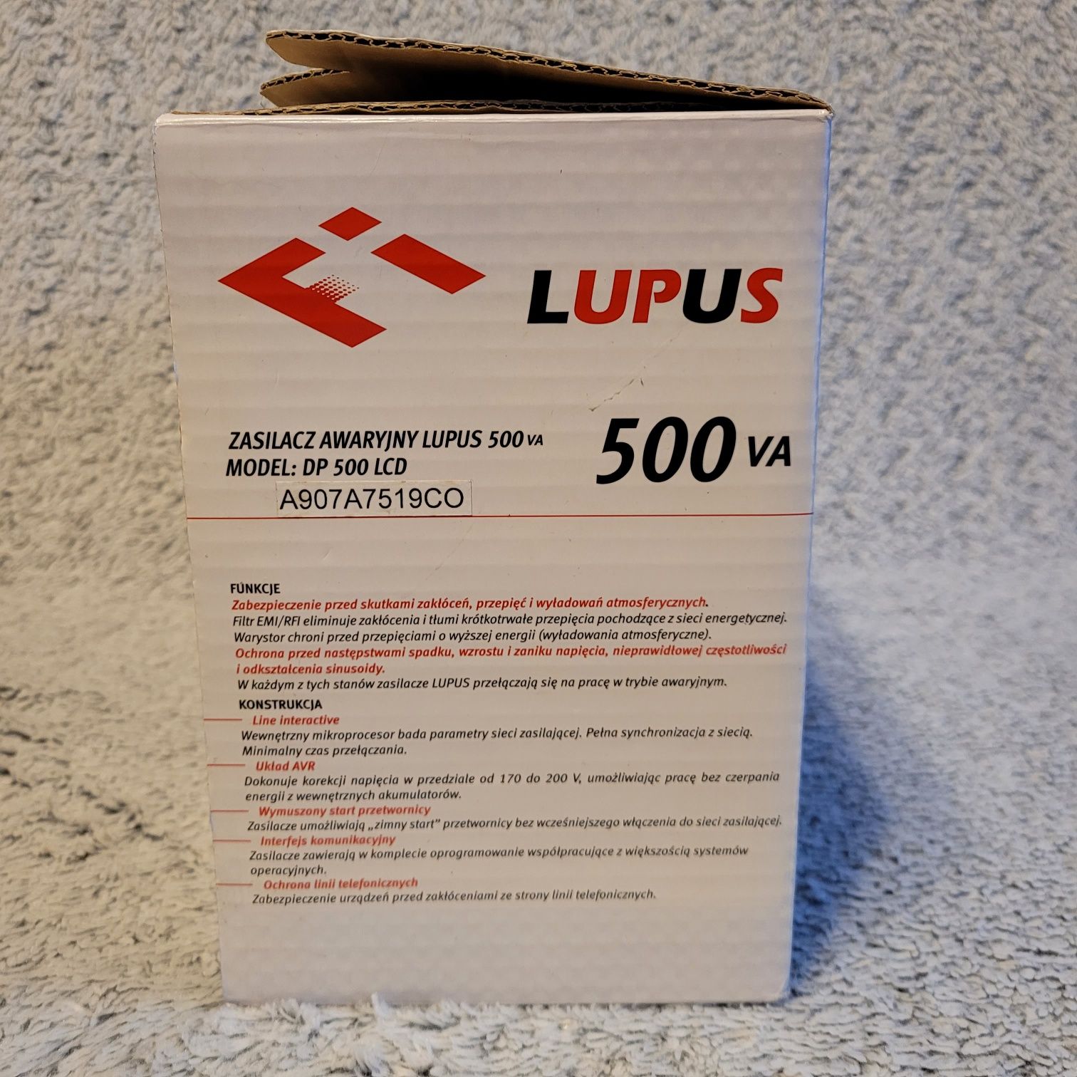 UPS Fideltronik Lupus 500 LCD