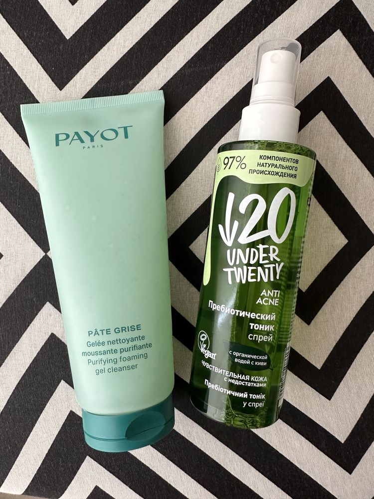 Payot, гель для вмивання, under twenty anti acne, тонік спрей